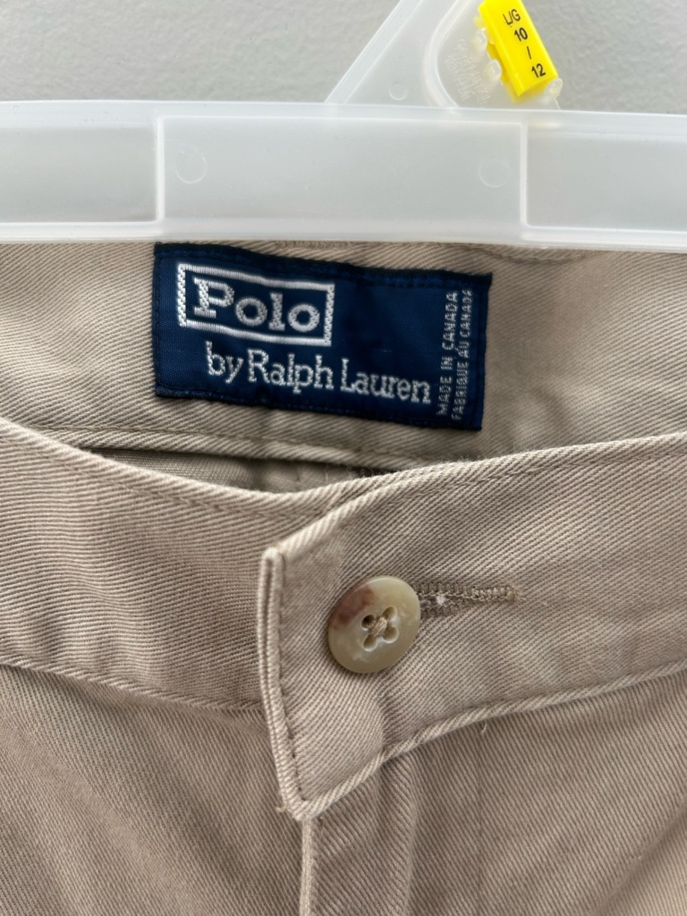 NWT Polo Ralph Lauren 34x32 Khaki Chino Classic Fit Pleated Tan Pant Trouser - Picture 5 of 7
